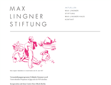 Tablet Screenshot of max-lingner-stiftung.de